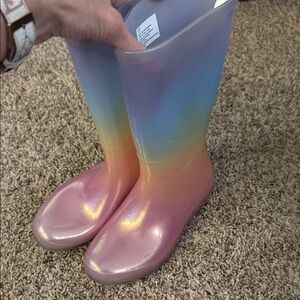 Target Kids Rainbow Rain Boots